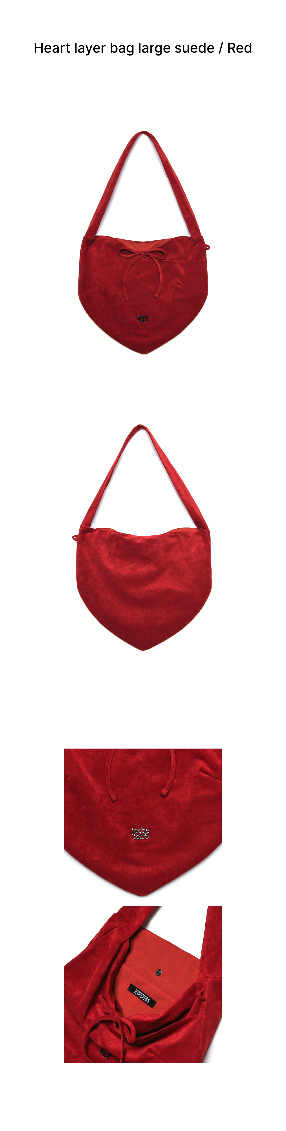 ★ JEDREFEB5★ Heart Layerback Large Padding 5008766679 MUSINSA | JEDREFEB5 Heart Layer Bag Large Suede